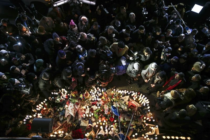 ABD'de öldürülen polis memurları için anma töreni
