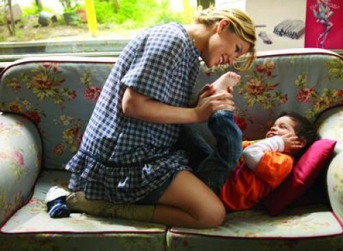 Gülben Ergen ve çocukları