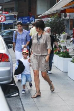 Gülben Ergen ve çocukları