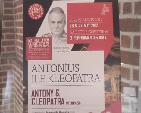 Antonius ile Kleopatra İngiltere'de Türkçe sahnelendi