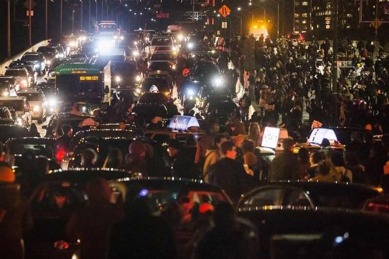 Polis şiddeti protestoları New York'a yayıldı