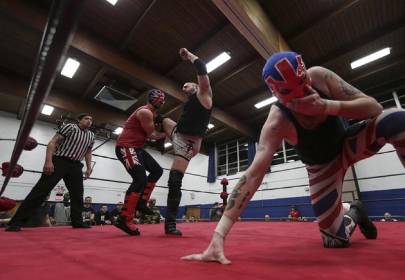 ABD'de kilisede Amerikan güreşi turnuvası