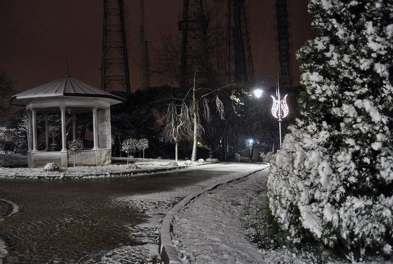 İstanbul'da kar yağışı etkili oldu