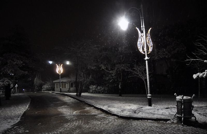 İstanbul'da kar yağışı etkili oldu