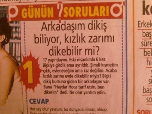 Haydar Dümen'e gelen ilginç sorular