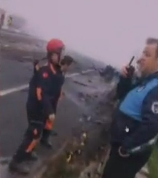 Büyükçekmece'deki helikopter kazasından görüntüler