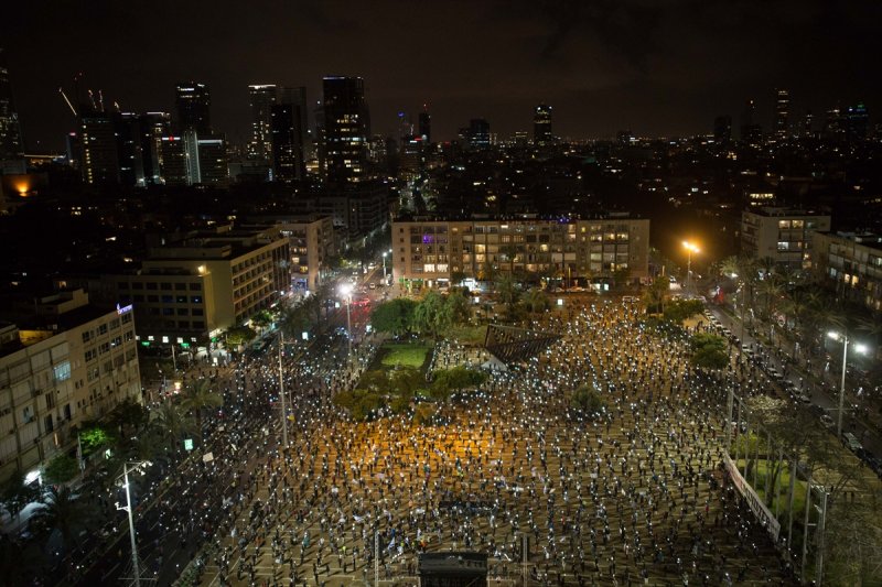 İsrail'de Netanyahu protestosu