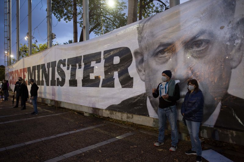 İsrail'de Netanyahu protestosu