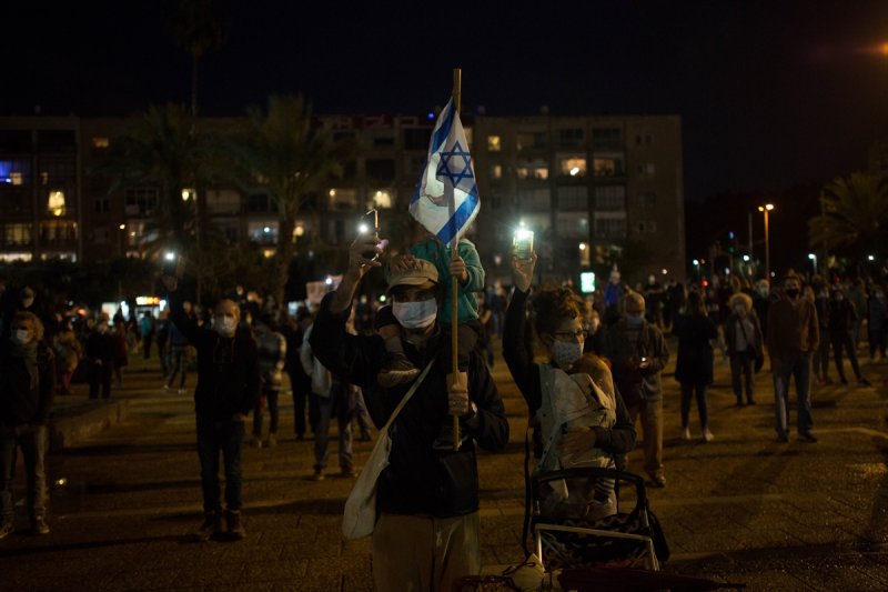 İsrail'de Netanyahu protestosu