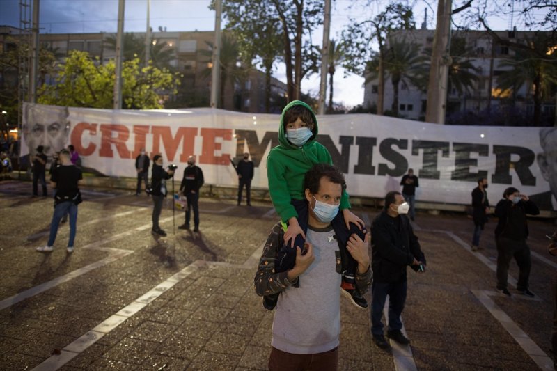 İsrail'de Netanyahu protestosu