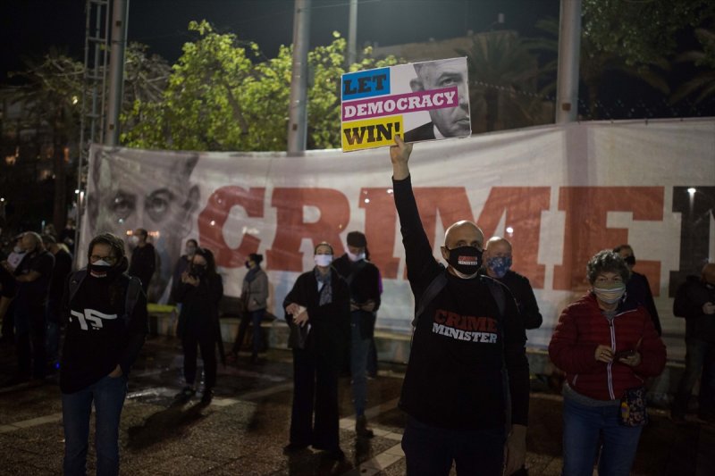 İsrail'de Netanyahu protestosu
