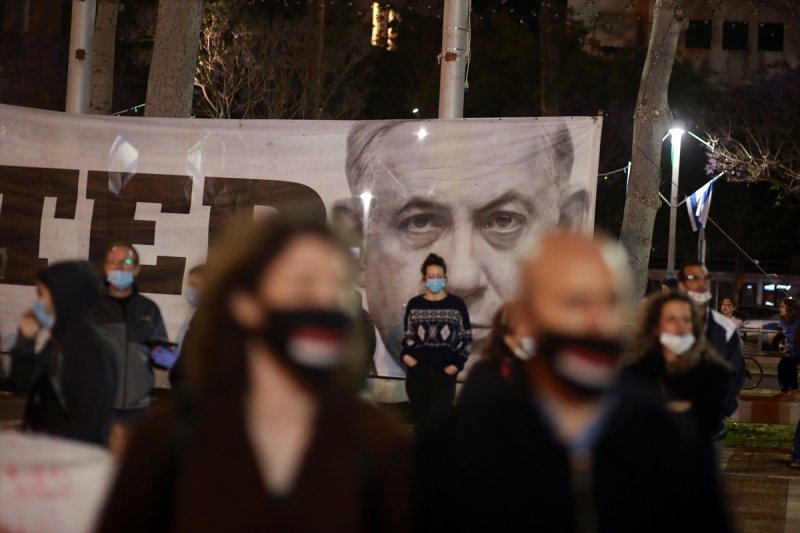 İsrail'de Netanyahu protestosu