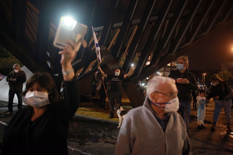 İsrail'de Netanyahu protestosu