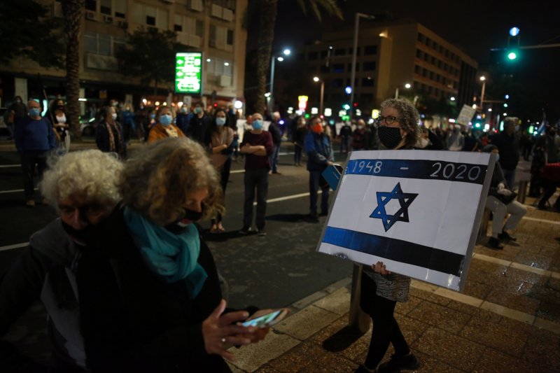 İsrail'de Netanyahu protestosu
