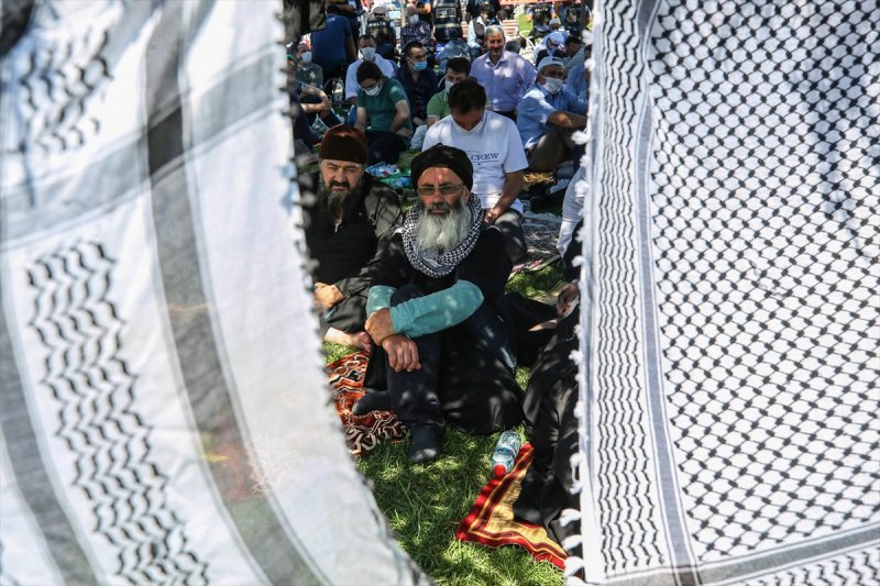 Ayasofya Camii'nde ilk namaz heyecanı 