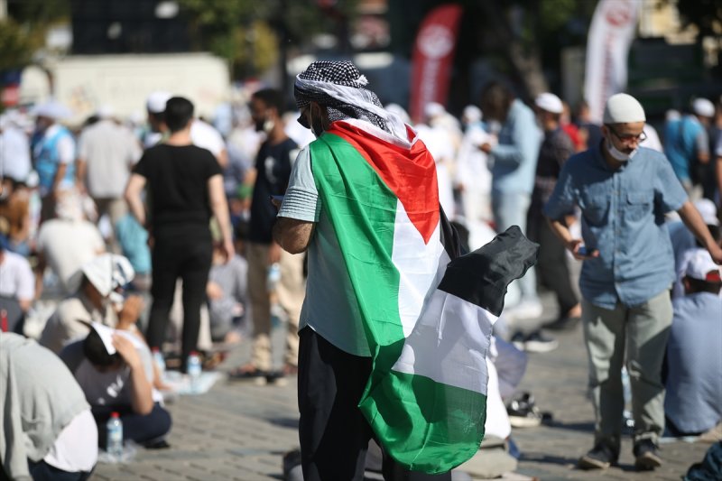 Ayasofya Camii'nde ilk namaz heyecanı 