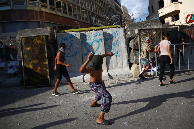 Lübnan'daki sokak eylemlerinden fotoğraflar