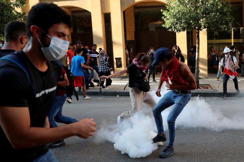 Lübnan'daki sokak eylemlerinden fotoğraflar