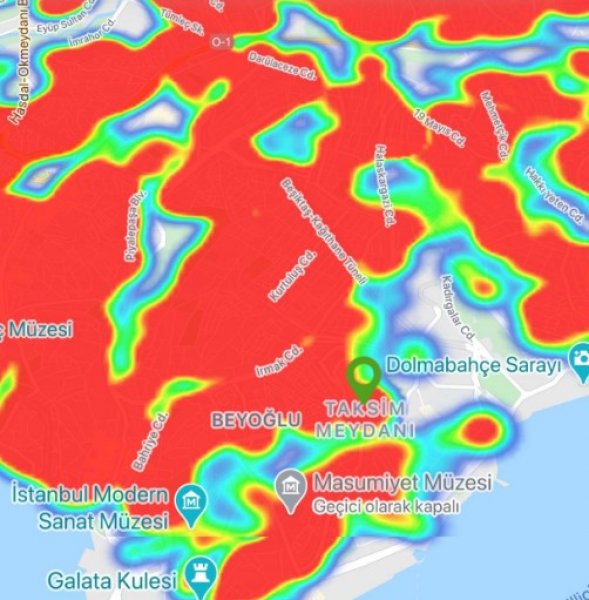 İstanbul'un koronavirüs haritası 