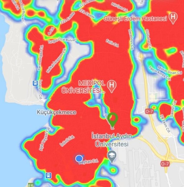 İstanbul'un koronavirüs haritası 