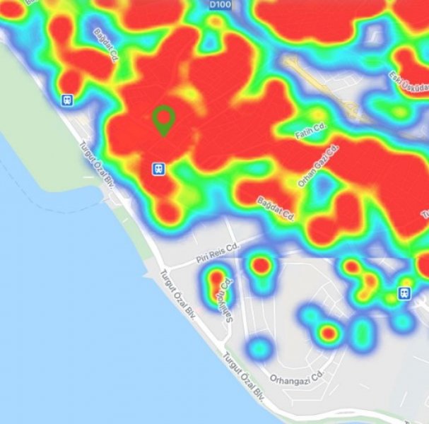 İstanbul'un koronavirüs haritası 