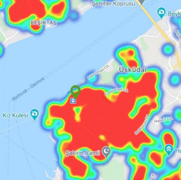 İstanbul'un koronavirüs haritası 