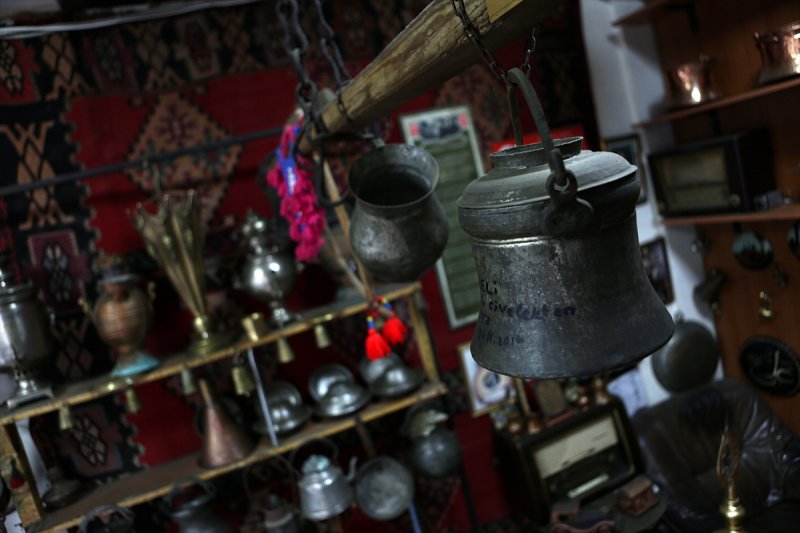 Trabzonlu bakır ustasının devasa ürünleri