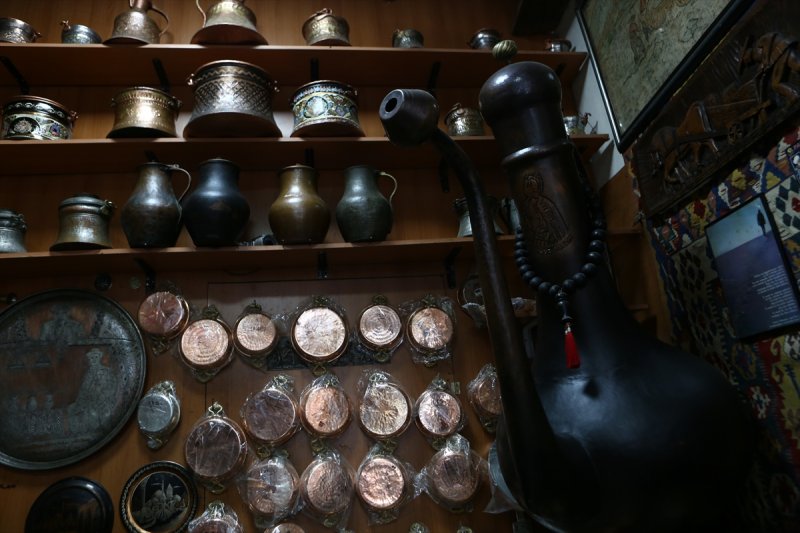 Trabzonlu bakır ustasının devasa ürünleri