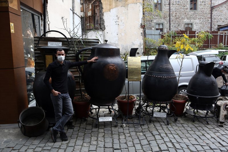 Trabzonlu bakır ustasının devasa ürünleri