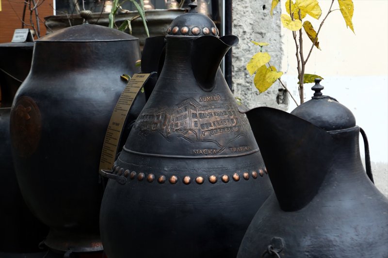 Trabzonlu bakır ustasının devasa ürünleri