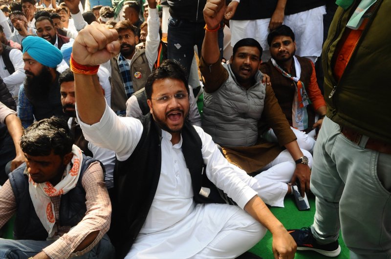 Hindistan'da çiftçilerden gösteri