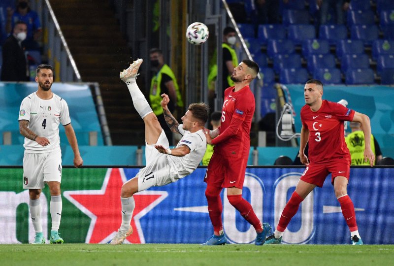 Euro 2020 Türkiye - İtalya maçından kareler