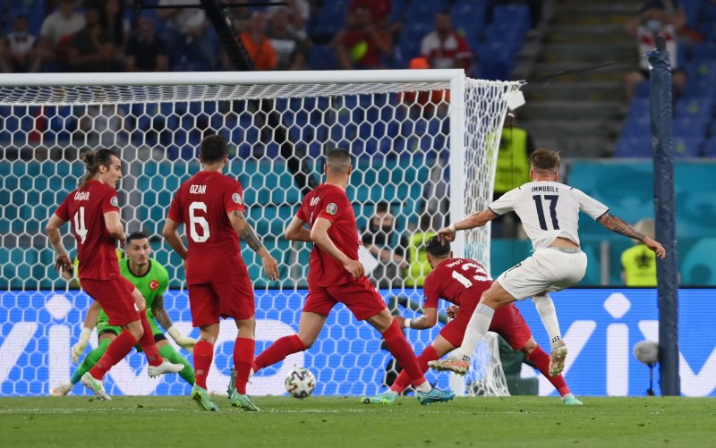 Euro 2020 Türkiye - İtalya maçından kareler