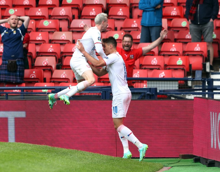 Çekya-İskoçya maçından kareler