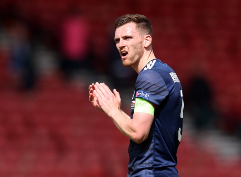 Çekya-İskoçya maçından kareler