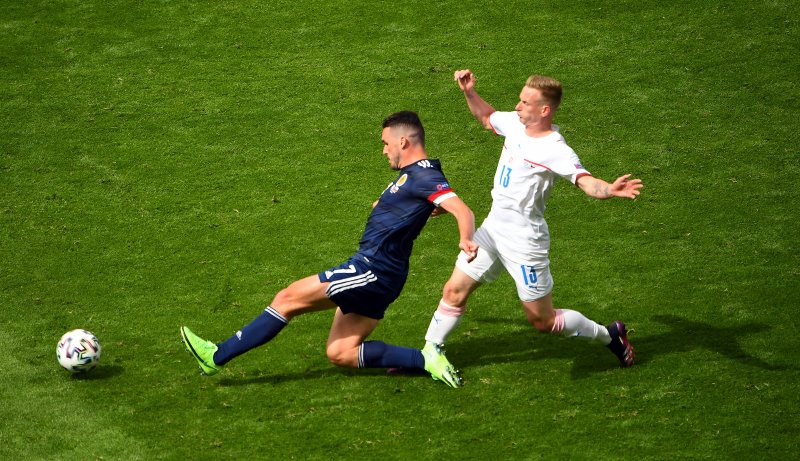 Çekya-İskoçya maçından kareler