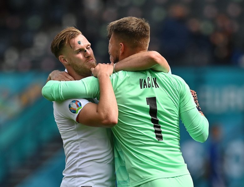 Çekya-İskoçya maçından kareler