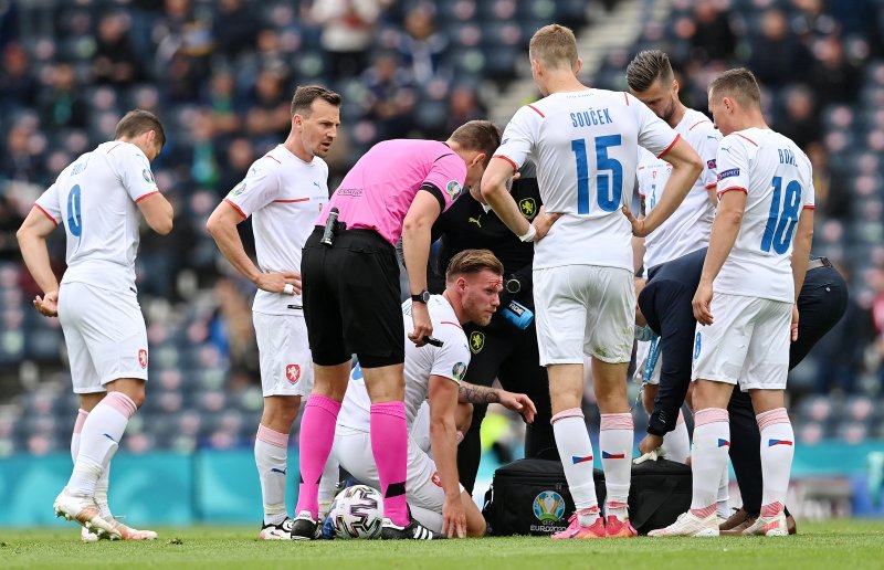 Çekya-İskoçya maçından kareler