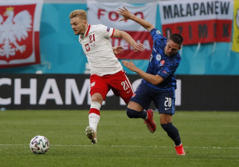 Polonya-Slovakya maçından kareler