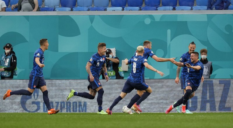 Polonya-Slovakya maçından kareler