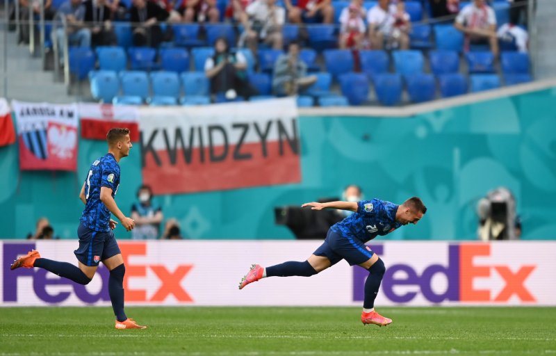 Polonya-Slovakya maçından kareler