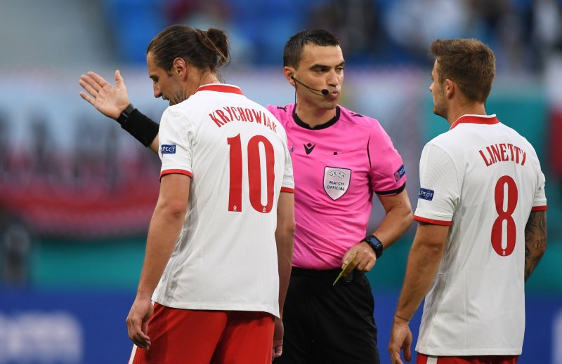 Polonya-Slovakya maçından kareler