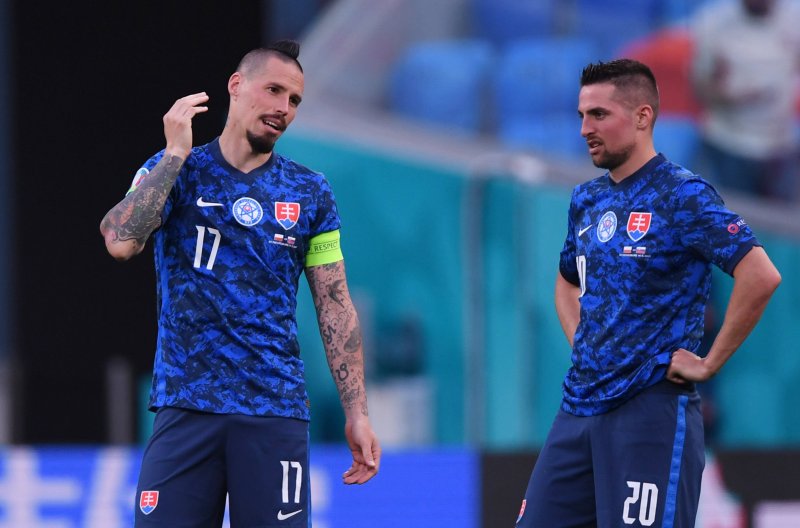 Polonya-Slovakya maçından kareler