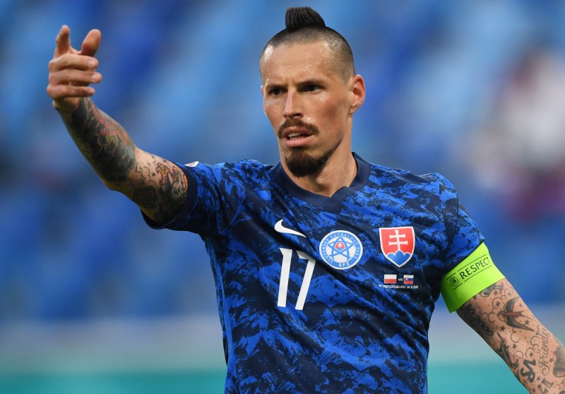 Polonya-Slovakya maçından kareler