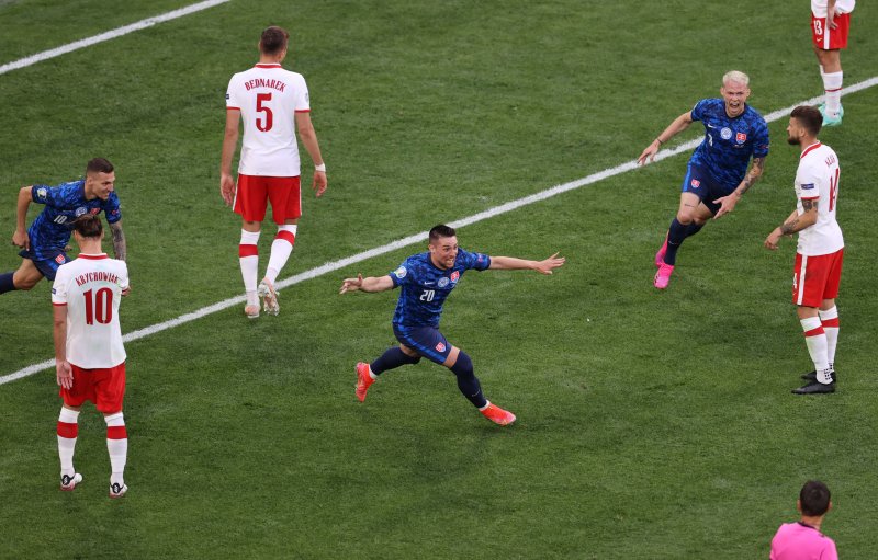 Polonya-Slovakya maçından kareler