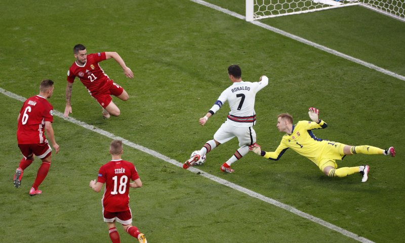 Macaristan-Portekiz maçından kareler