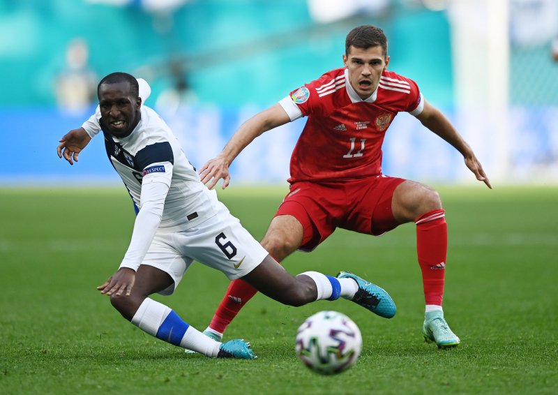 Finlandiya-Rusya maçından kareler