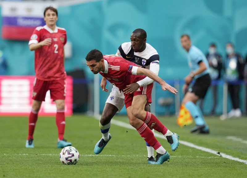 Finlandiya-Rusya maçından kareler