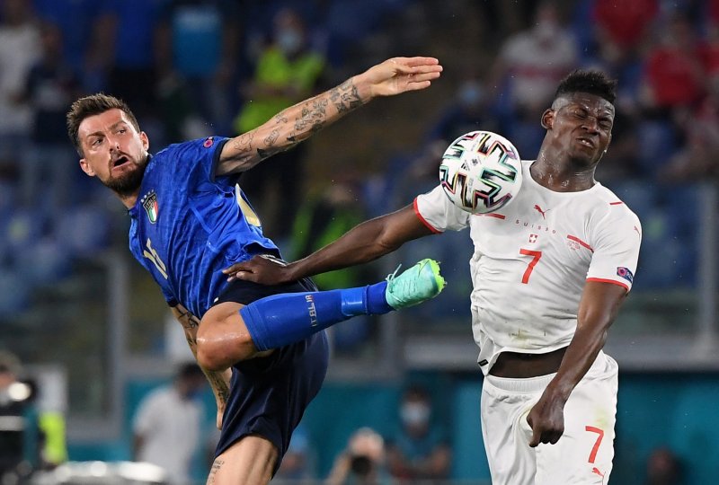 Euro 2020 İtalya - İsviçre maçından kareler