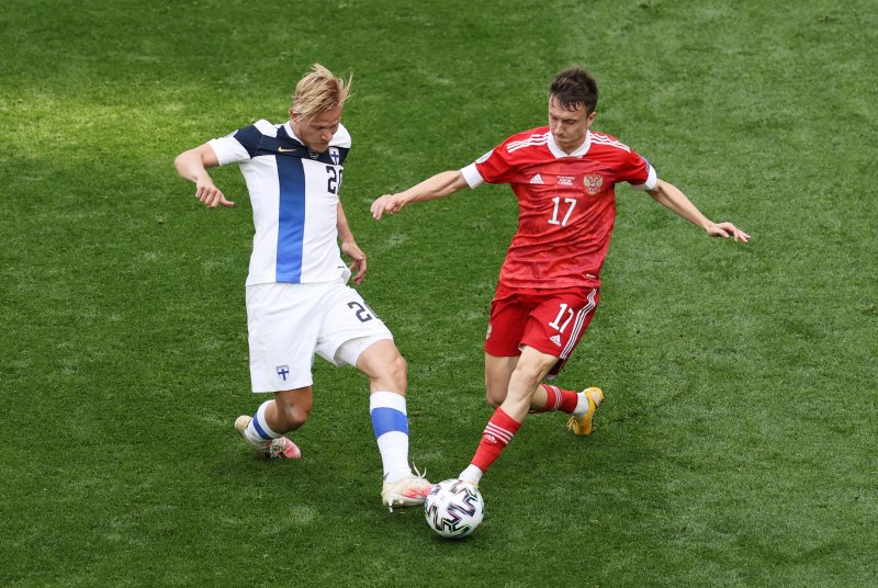 Finlandiya-Rusya maçından kareler